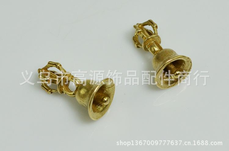 厂家批发 混批特价 纯黄铜17*9.5金刚铃 法器 佛珠饰品diy配件
